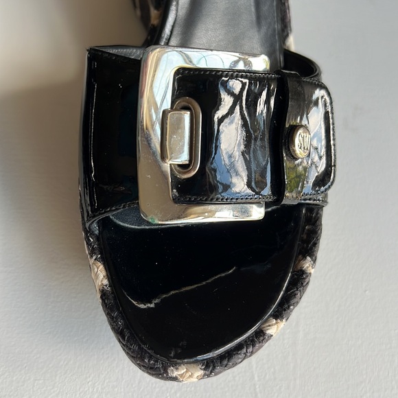 Stuart Weitzman | Patent Buckle Giraffe Wedge - Picture 11 of 13